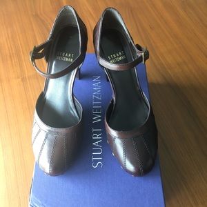 Stuart Weitzman Brown Leather Pumps 6.5 New Heels